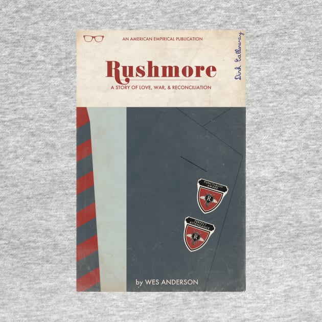 Rushmore Book Cover Tee by trevorduntposterdesign